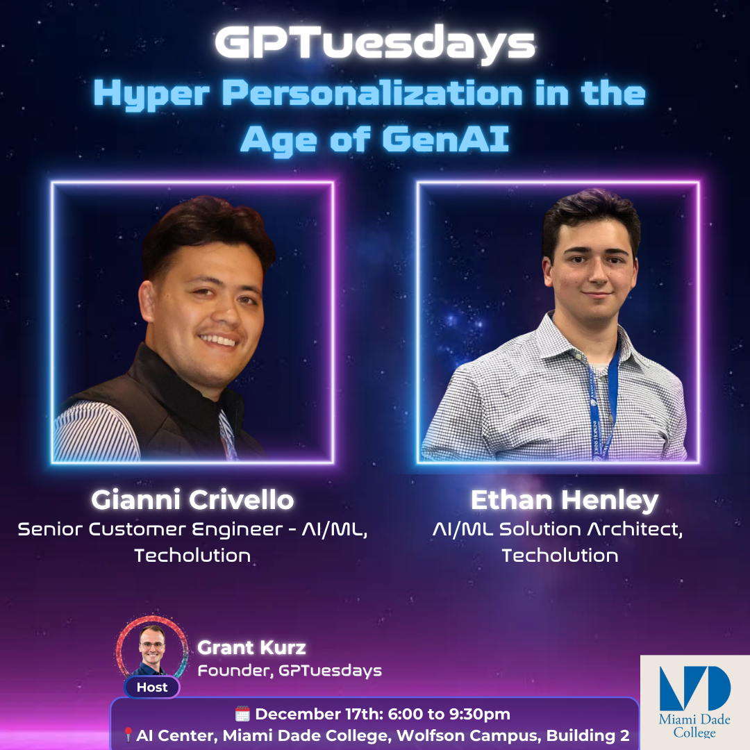 Gianni Crivello,Ethan Henley speaking at Hyper Personalization in the Age of GenAI